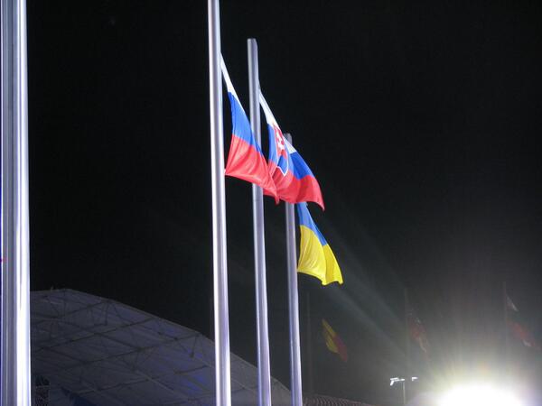 Украинский флаг в Сочи